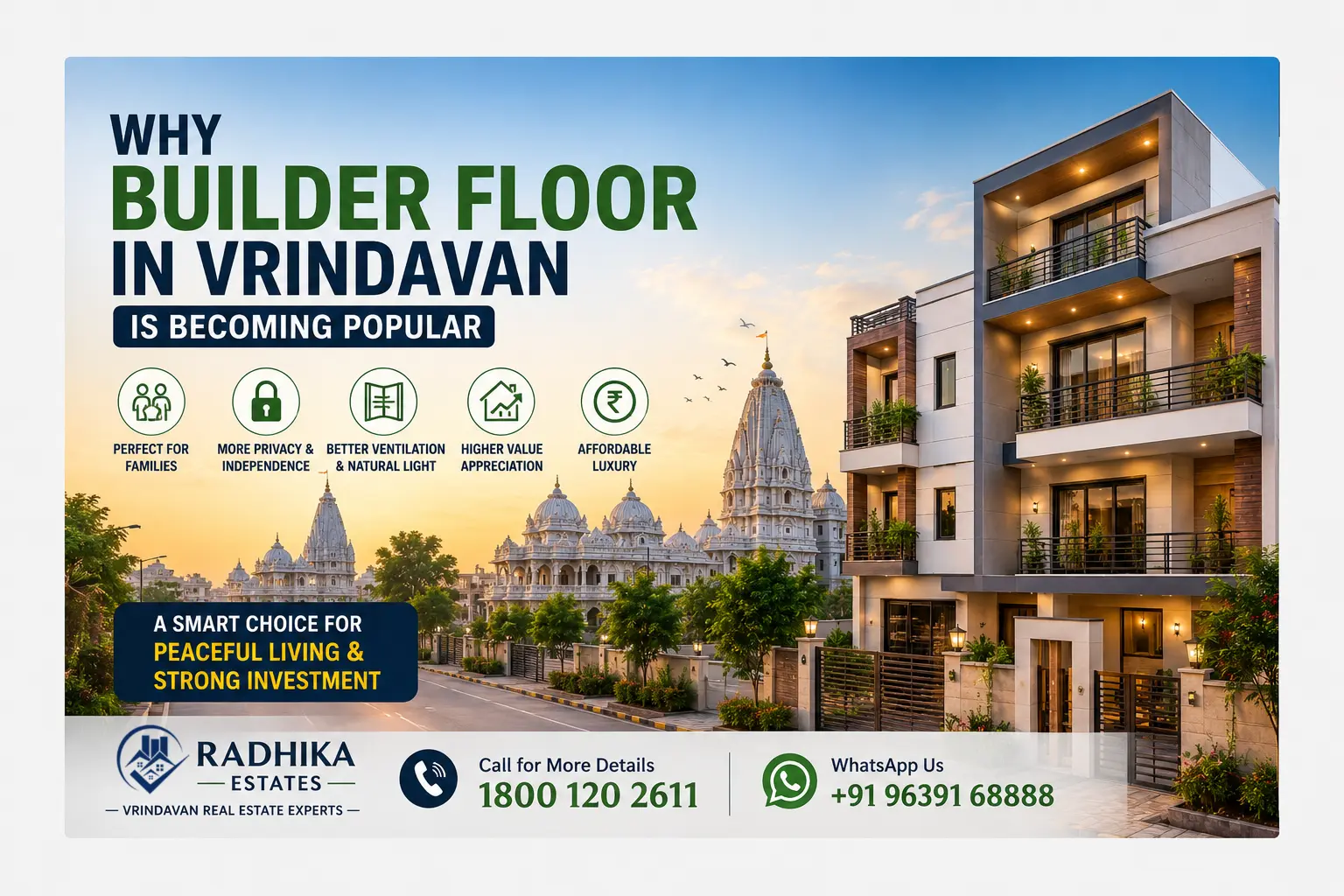 builder floor in Vrindavan