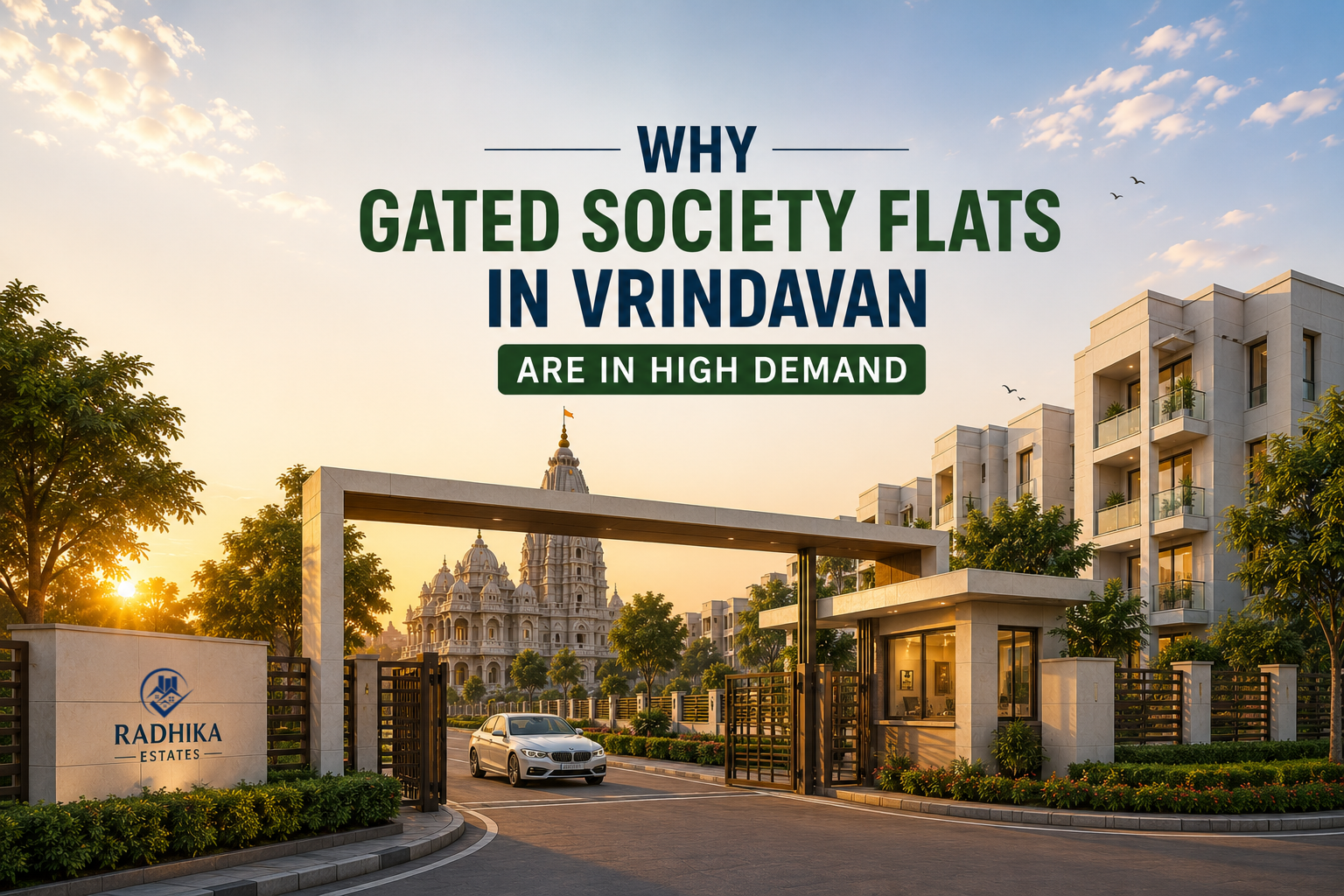 gated society flats in Vrindavan