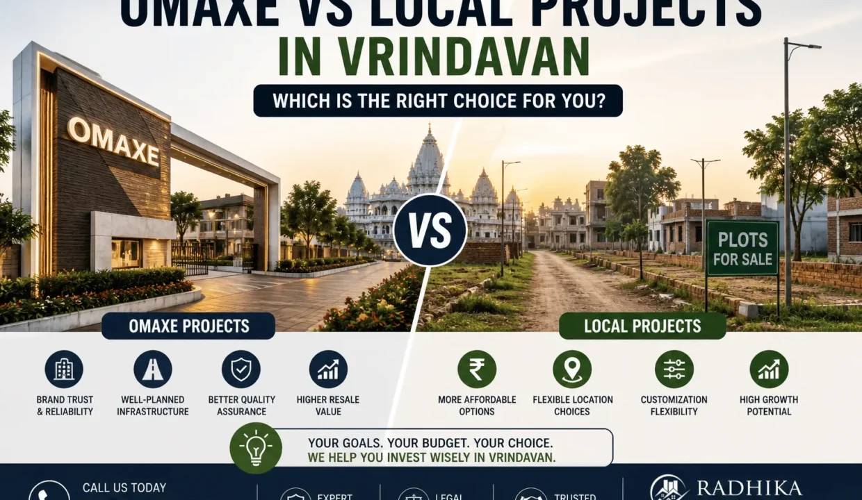 omaxe vs local projects in vrindavan